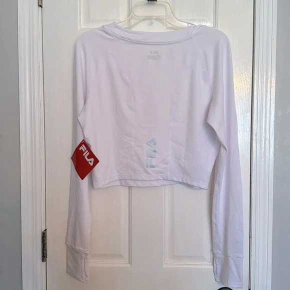 Fila cali cropped crew moisture management top NWT XL - Picture 2 of 9